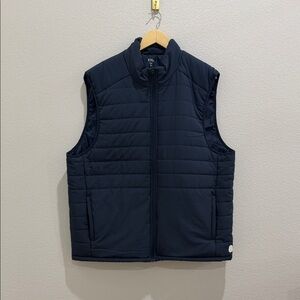 Navy Quilted Men's Vest